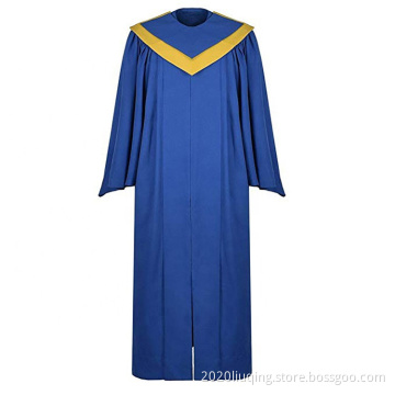 Wholesale Choir Robes for Church with Choir V Stole in Royal Blue